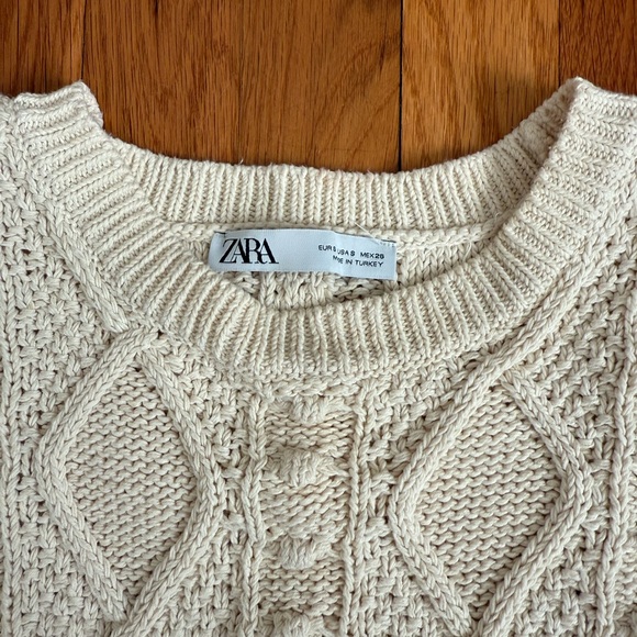 zara fisherman knit sweater vest - Picture 3 of 3